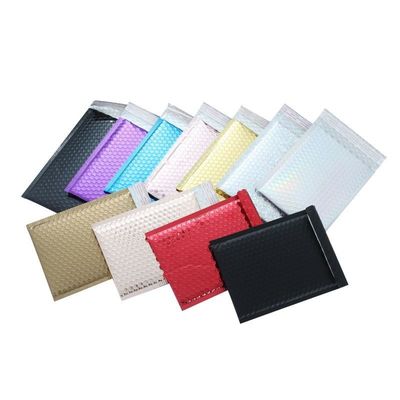 quality Cushioned Recycle Plastic Bubble Mailer Tear Resistant 0.03mm 0.04mm 0.05mm factory